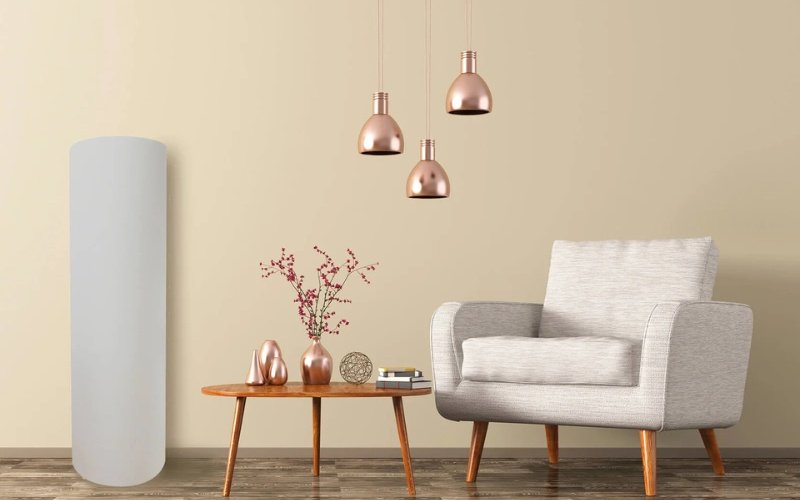 Freistehende Säulen Infrarotheizung mit 360 Grad Wärme