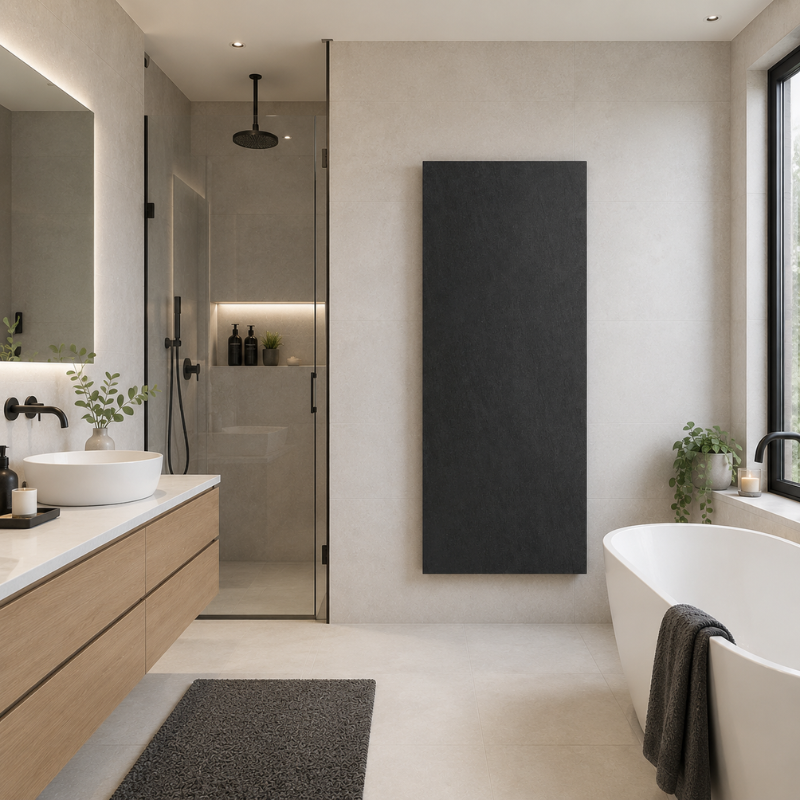 Modernes Badezimmer mit angenehmer Strahlungswärme