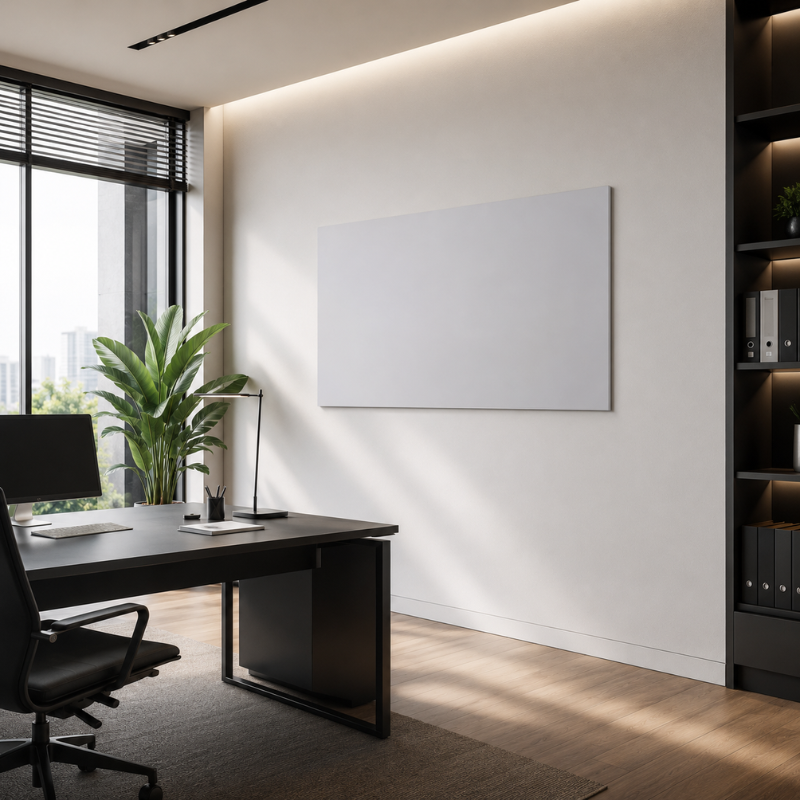 Modernes Büro mit Infrarotheizung
