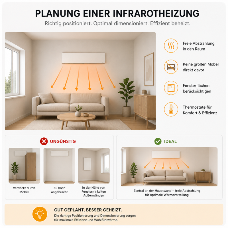 Planung einer Infrarotheizung